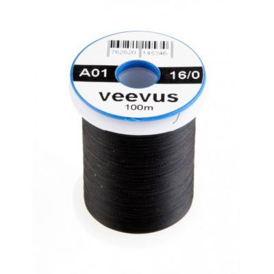 Nit za vezavo muh Veevus thread 16/0 100m | A01 BLACK