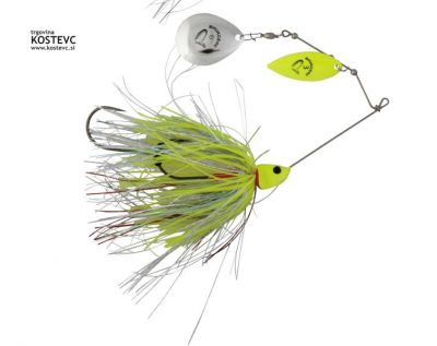 Spinnerbait SAVAGEAR DA'BUSH SPINNERBAIT Yellow Silver Holo Flame #3 32g | 42148