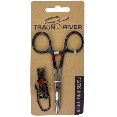 Muharski komplet TRAUN RIVER Tool Combo: Clamp Pliers + Nipper (nordic trout)
