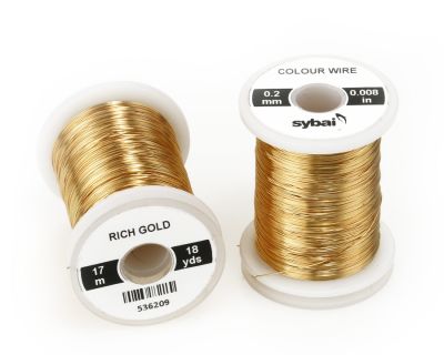 Žica za povijanje muh SYBAI Colour Wire, 0.2 mm, Rich Gold