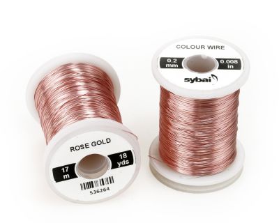 Žica za povijanje muh SYBAI Colour Wire, 0.2 mm, Rose Gold