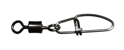 Karabin z vrtljivko casted Rolling Swivel with Insurance Snap Black Nickel #8 (CAS 3082)