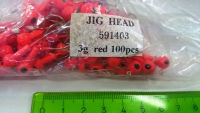 Jig trnek za ultralight vijačenje JIG HEAD #2 3g red