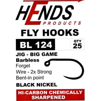 Muharski trnki HENDS BL 124 JIG Big Game Barbless (25 kos)