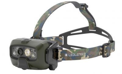 Polnilna naglavna svetilka LEDLENSER HF8R Core Camo RGB
