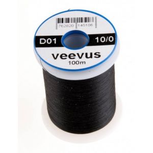 Nit za vezavo muh Veevus thread 10/0 100m | D01 BLACK