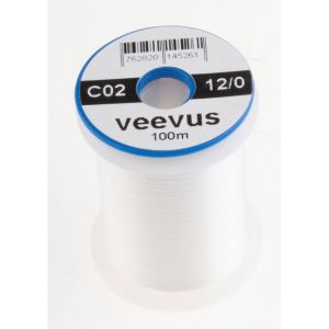 Nit za vezavo muh Veevus thread 12/0 100m | C02 WHITE