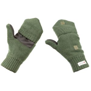 Pletene rokavice MFH Knitted Gloves/ Mittens, OD green, 3M™ Thinsulate™ (15457B)