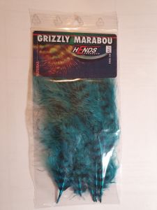 Marabu za vezavo muh HENDS GRIZZLY MARABOU Kingfisher Blue | GM-331