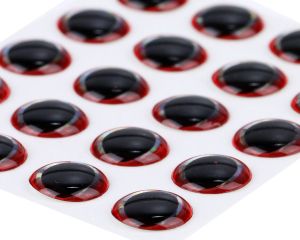 3D oči za potezanke SYBAI Ultra 3D Epoxy Eyes, Red, 8 mm