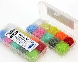 Dubbing za vezavo SYBAI Fine UV Ice Dubbing, Box | Bright Colors