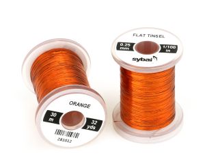 Material za vezavo SYBAI Flat Tinsel, 0.25 mm, Orange