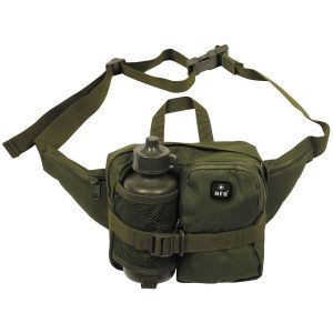 Torbica za okoli pasu MFH Waist Bag with Drinking Bottle, OD green | 30943B