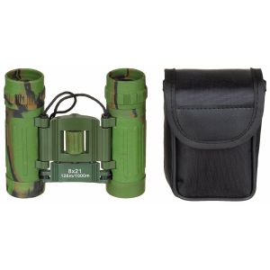 Dvogled | daljnogled MFH Binocular, foldable, 8 x 21, woodland, Ruby lense