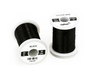 Žica za povijanje muh SYBAI Colour Wire, 0.1 mm, Black
