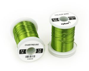 Žica za povijanje muh SYBAI Colour Wire, 0.31 mm, Chartreuse