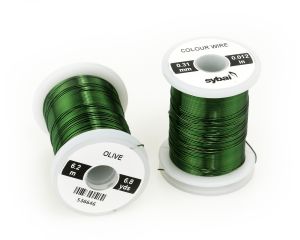 Žica za povijanje muh SYBAI Colour Wire, 0.31 mm, Olive