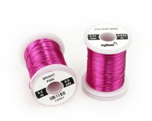 Žica za povijanje muh SYBAI Colour Wire, 0.31 mm, Bright Pink