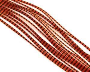 Material za vezavo muh - nogice TRAUN RIVER Micro Barred Grizzly Legs | black/hot orange
