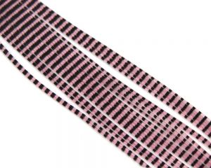 Material za vezavo muh - nogice TRAUN RIVER Micro Barred Grizzly Legs | black/pink