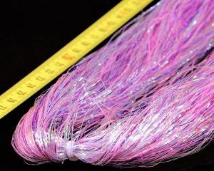 Material za vezavo potezank - bleščice SYBAI tackle Magnum Supreme Hair, Purple Rainbow UVR