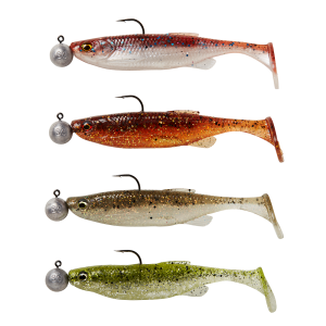 Silikonske vabe Savage Gear  FAT MINNOW T-TAIL RTF 13CM 20G + 12.5G #5/0 SINKING CLEARWATER MIX (77021)