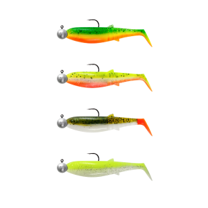 Silikonske vabe Savage Gear CANNIBAL SHAD 10CM 9G+10G #3/0 DARKWATER MIX 4+4PCS (77183)
