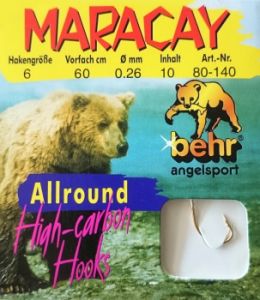 Navezani trnki BEHR MARACAY Allround High-carbon Hooks 10 kos | velikost 8