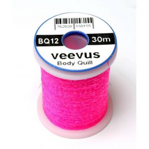 Nit za telo muhe Veevus Body Quill 30m | BQ12 FL HOT PINK