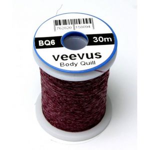 Nit za telo muhe Veevus Body Quill 30m | BQ6 CLARET