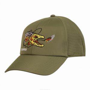 Muharska kapa TRAPER ACTIVE CAP - TROUT OLIVE (95049)