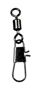 Karabin z vrtljivko casted Rolling Swivel with Interlock Snap Black Nickel 10kg 9pcs (CAS 3074)