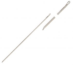 Igla za natikanje vabe CASTED IGLE ZA MAMČENJE KEDERA SA ZAKAČKOM 12,5CM – 3 kom U TUBI (CAS 3338)