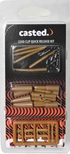 Sistem za krapolov CASTED SET LEAD CLIP QR SWIVEL KOPČE,BRZE VRTILICE + SLEEVE,STOPERI (CAS 358147)