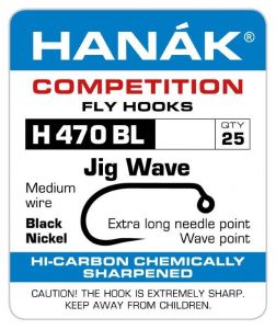 Muharski trnki HANAK COMPETITION H 470 BL Jig Wave (25 kos)
