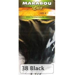 Marabu za vezavo muh HENDS MARABOU - BLACK | M-38