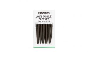 Konusne gumice KORDA BASIX ANTI TANGLE SLEEVES - camo green, 10 kos | KBX025