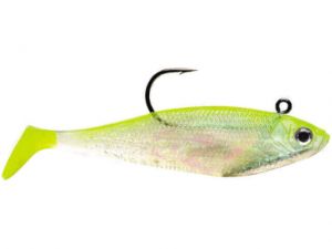 Silikonska vaba STORM WildEye Swim Shad 13cm/43gr | WSS05SHCS Shiner Chartreuse Silver (3 kos)