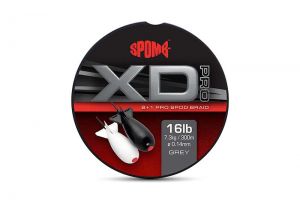 Pletenica | vrvica za raketo Spomb XD Pro Braid Grey 8+1 0.14mm 16lbs