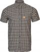 Lovska srajca kratek rokav Härkila Fjell S/S shirt (Naval Blue Check)