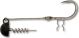 Jig trnek za vijačenje soma BLACK CAT Shad Claw Rig 6/0