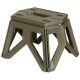 Zložljiv stol FOX OUTDOOR Camping Stool, foldable, height ca. 24 cm, OD green (31890B)