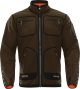 Flis jakna Härkila Kamko Fleece Hunting green/Orange blaze 5XL