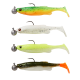 Silikonske vabe Savage Gear  FAT MINNOW T-TAIL RTF 13CM 20G + 12.5G #5/0 SINKING DARKWATER MIX (77020)