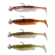 Silikonske vabe Savage Gear  FAT MINNOW T-TAIL RTF 13CM 20G + 12.5G #5/0 SINKING CLEARWATER MIX (77021)