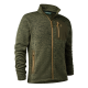 Pletena flis jopa Deerhunter Sarek Knitted Jacket 5985 | Olive Night melange (365)