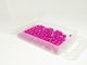 Slotted TUNGSTEN bead heads 3.3 mm 100 kos | metallic pink